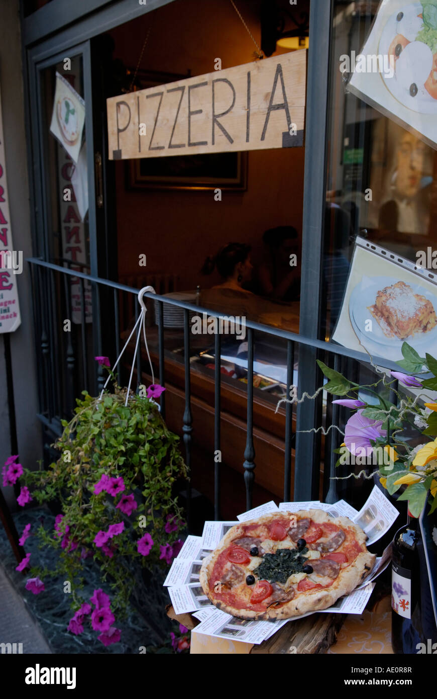 Pizzeria, Florence, Italy. Stock Photo
