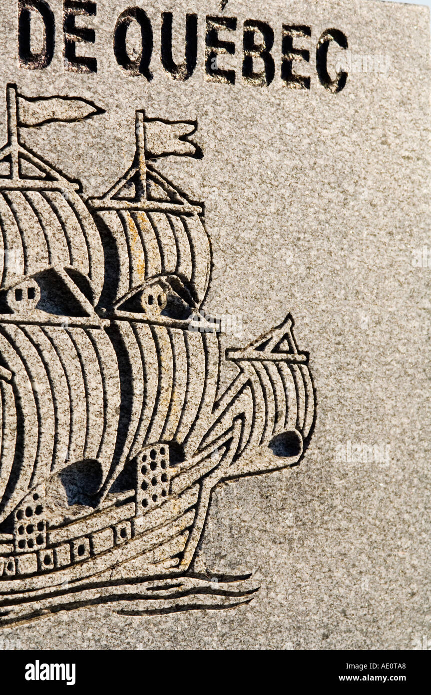 Canada, Quebec City, Colonial sailing ship Stock Photo Alamy