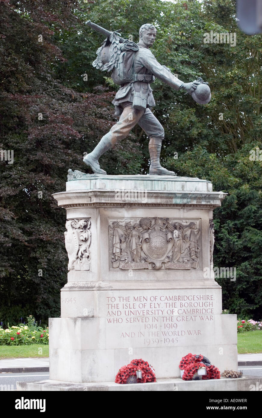 WW1 memorial statue Stock Photo