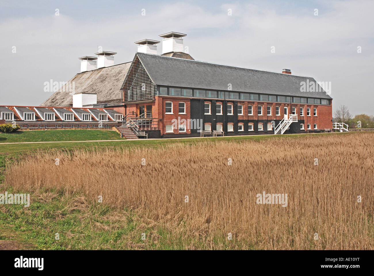 Snape Maltings concert hall near Aldeburgh Suffolk Stock Photo