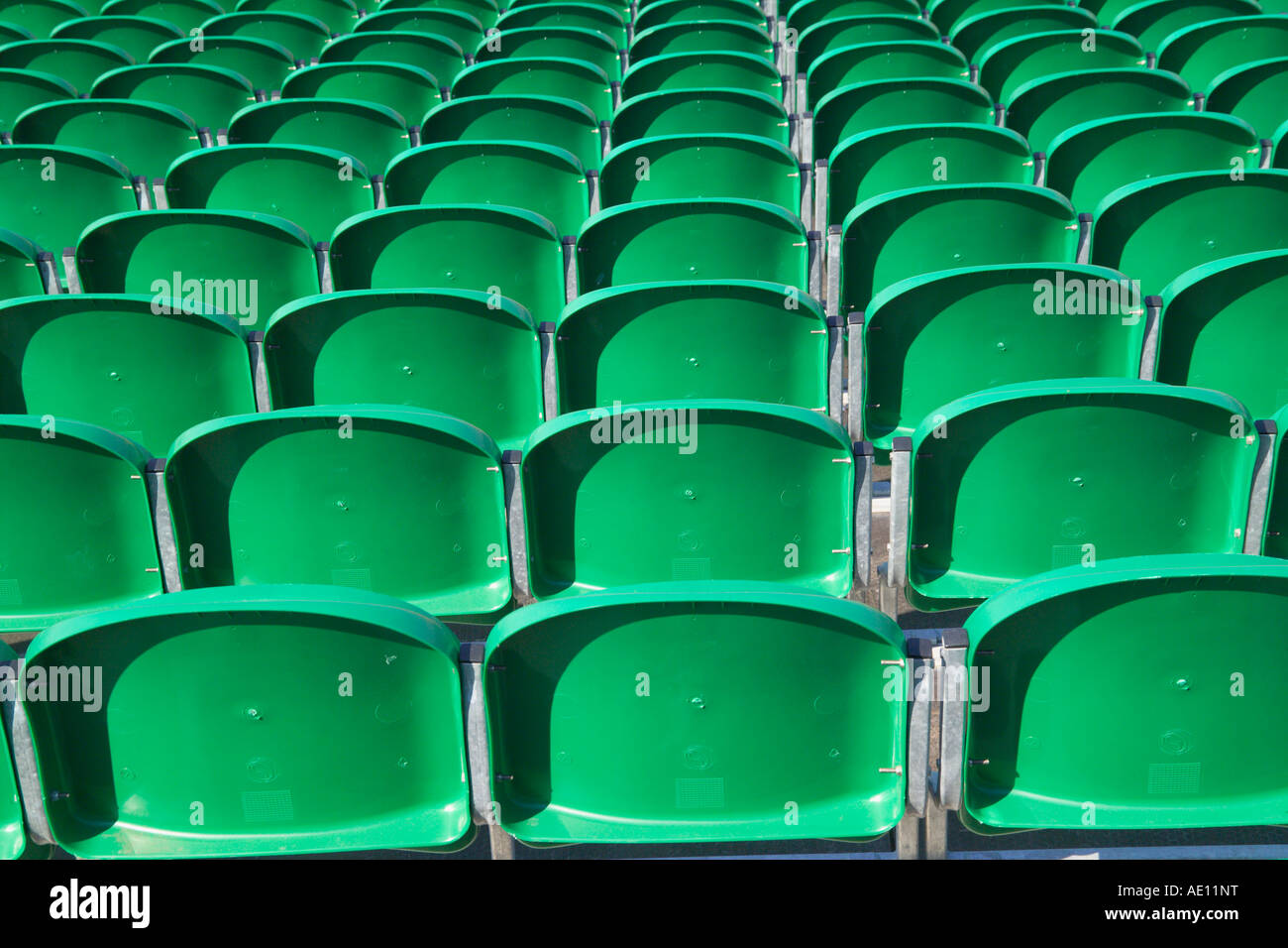 Green Stadium Seating Stock Photo Alamy