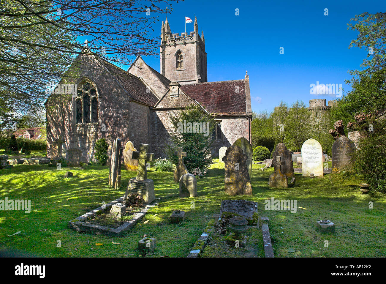 All Saints Church Nunney Somerset Stock Photo