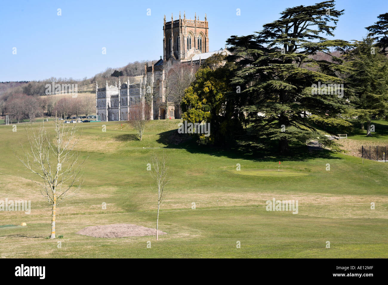 Milton Abbas School in Dorset Stock Photo