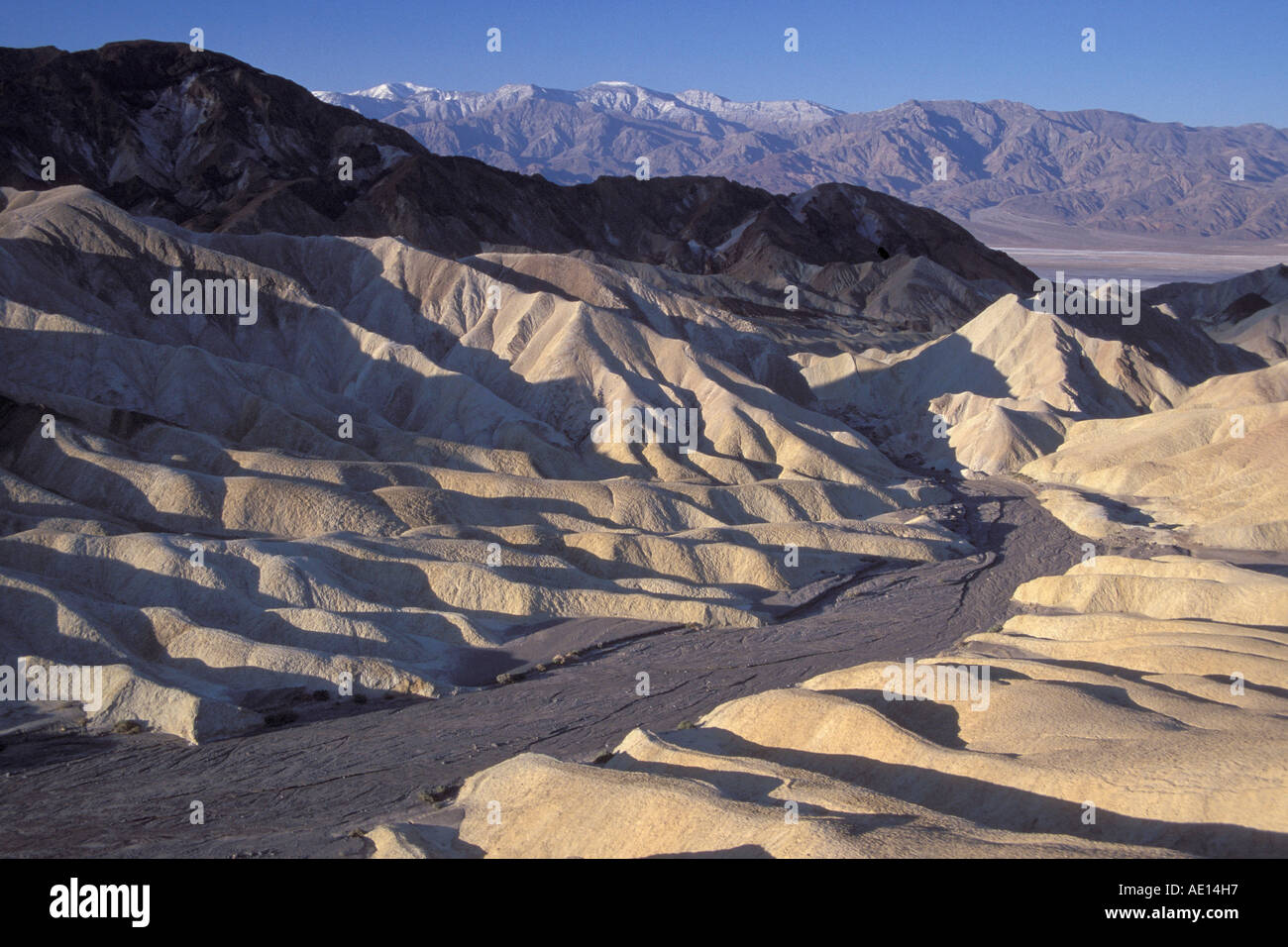 Desert Sand dunes stone volcano Wueste Stock Photo