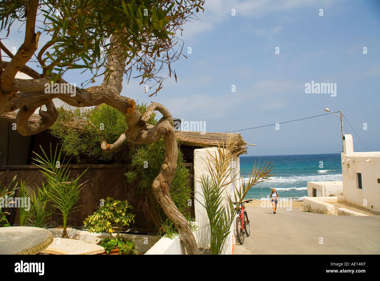 The beach at Las Negras Cabo de Gata Nijar Andalucia Spain Stock Photo