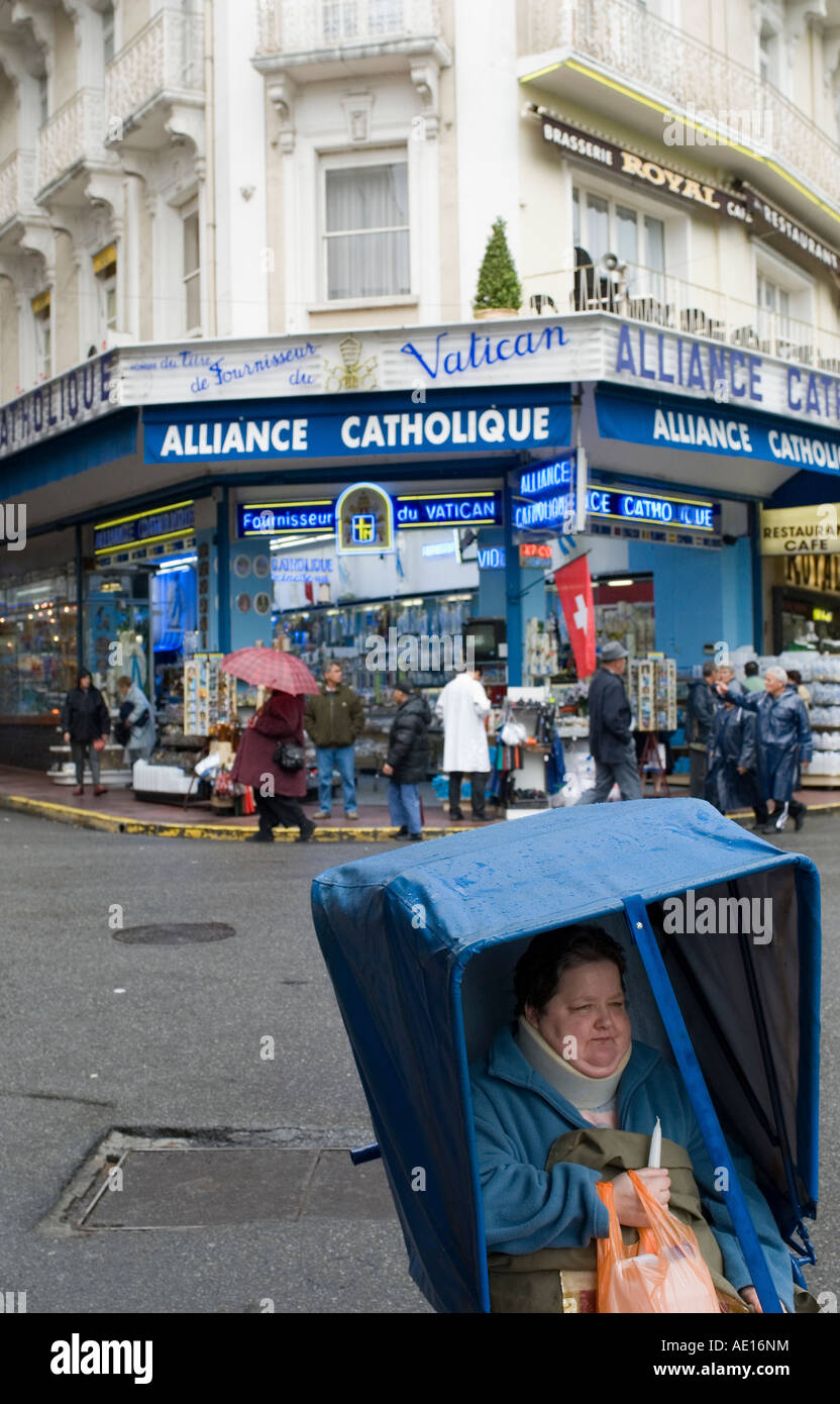 The center of Lourdes, France Stock Photo Alamy