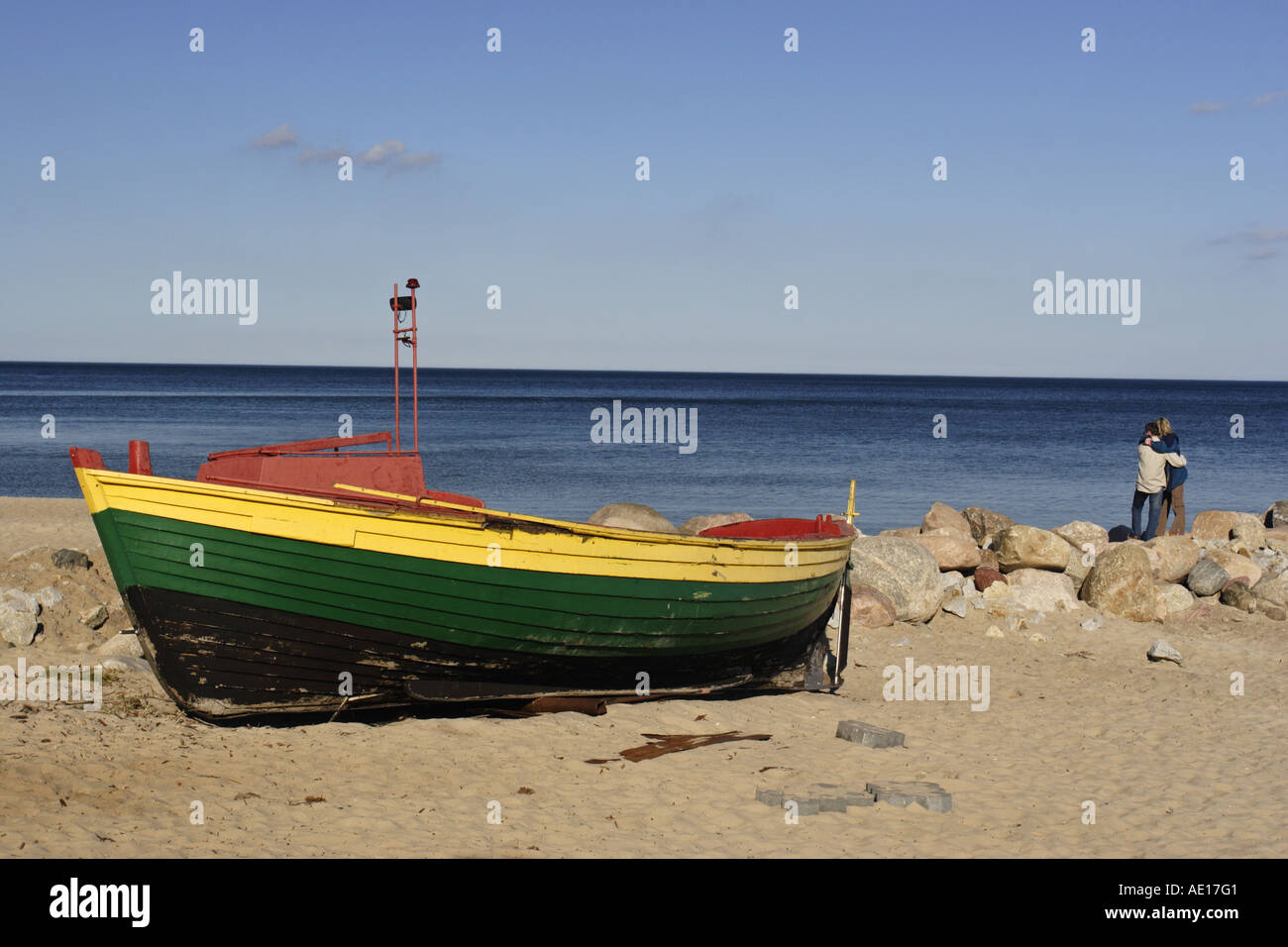 Fishing boat, Gdynia Orlowo, the Bay of Gdansk, Poland Stock Photo