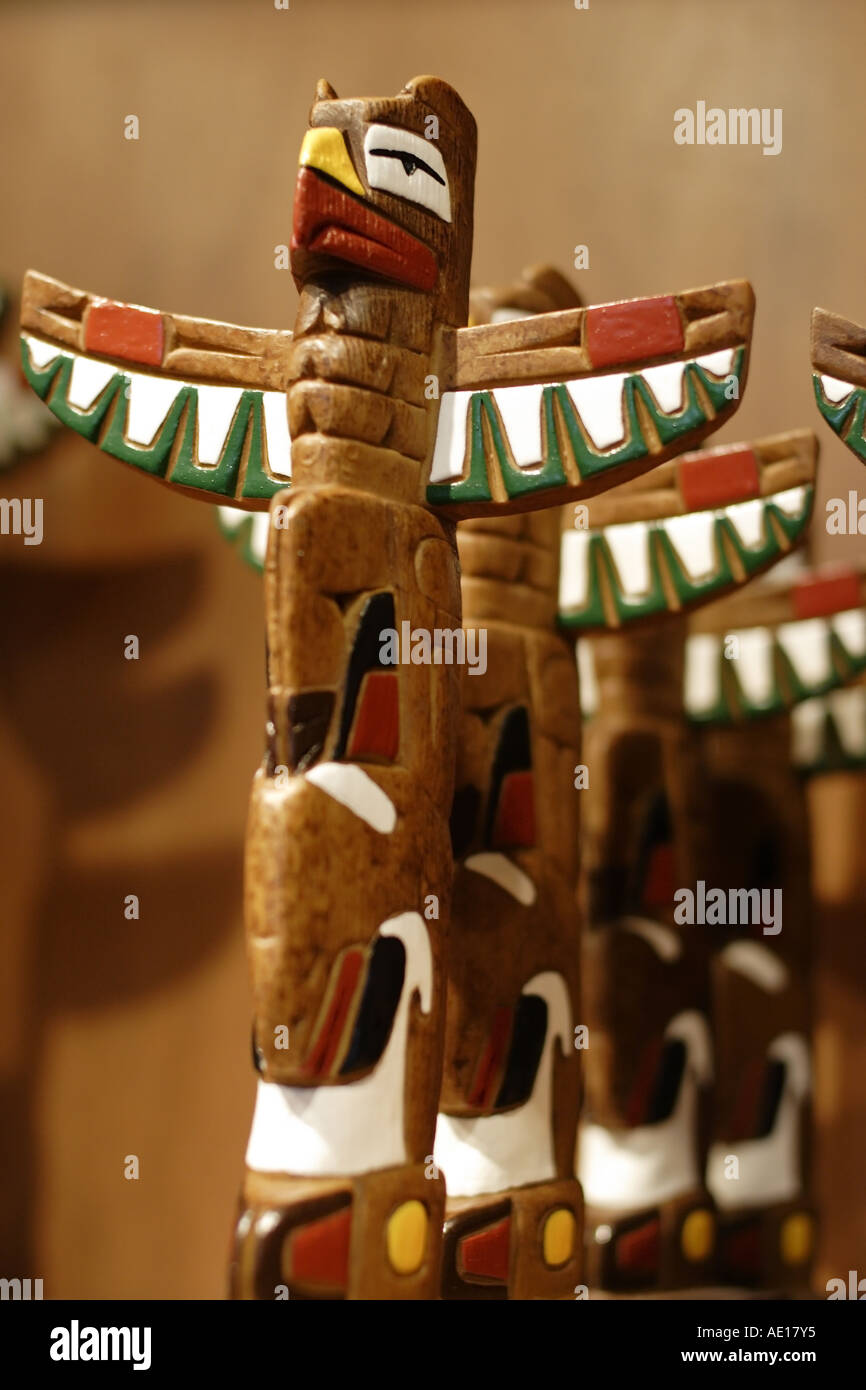 Aboriginal souvenirs, Vancouver, Canada Stock Photo