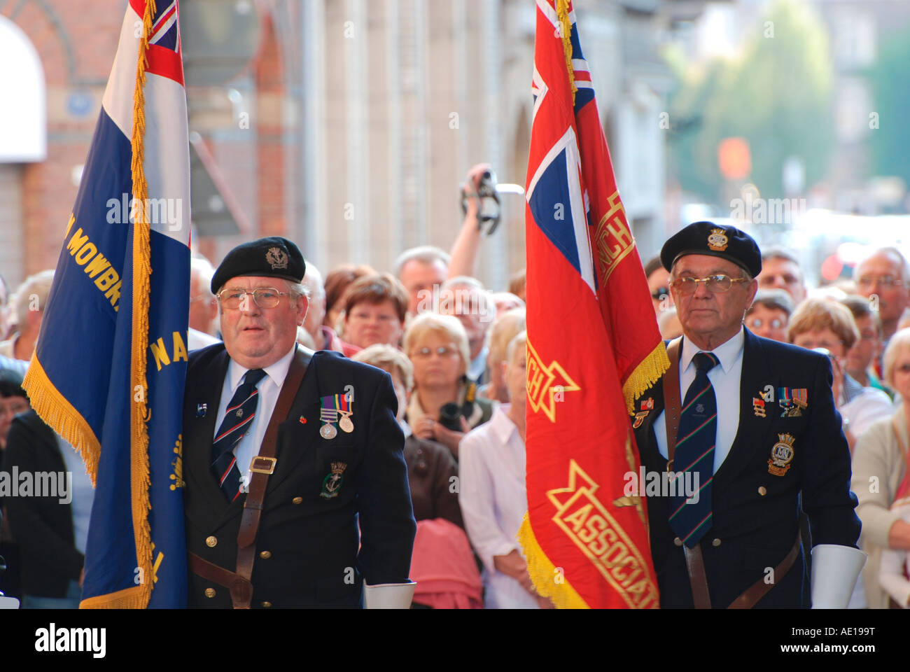 The Last Post ceremony at the Menin Gate, Ypres, Belgium Stock Photo