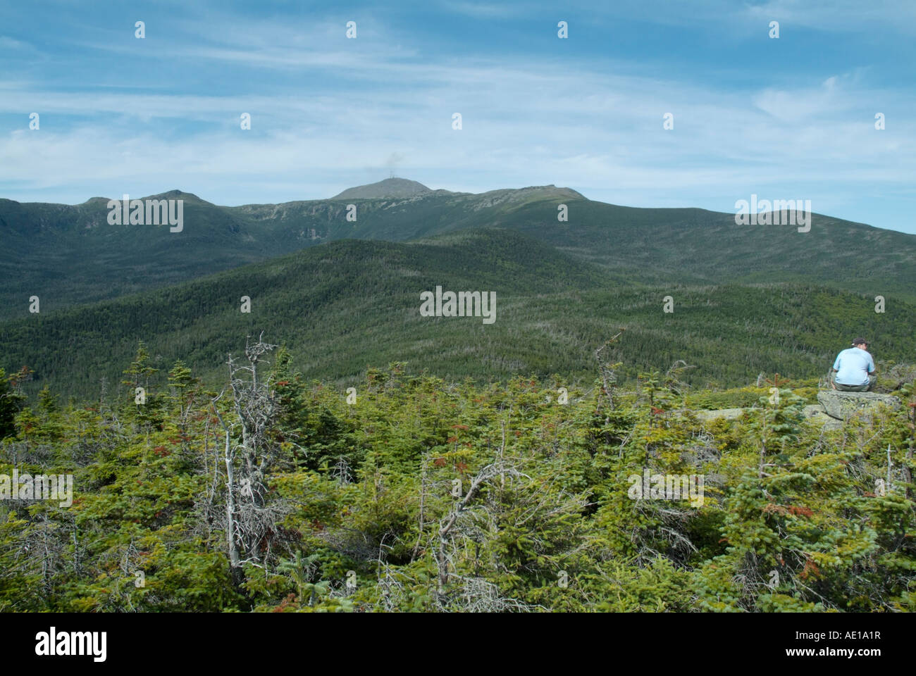 Mount Washington from Mount Isolation White Mountains New Hampshire USA