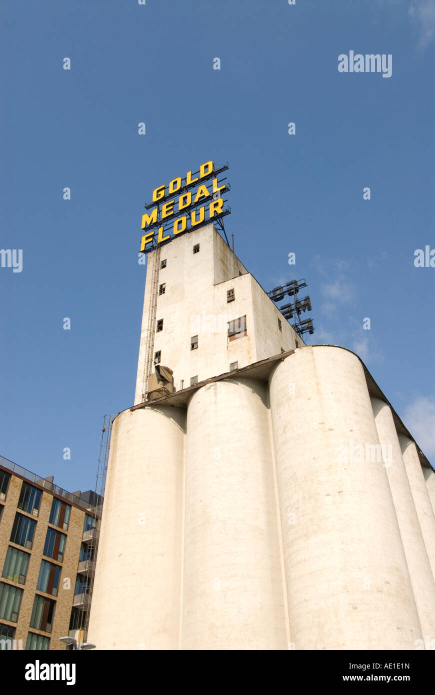 Minnesota Minneapolis Mill City Museum showing flour milling history in