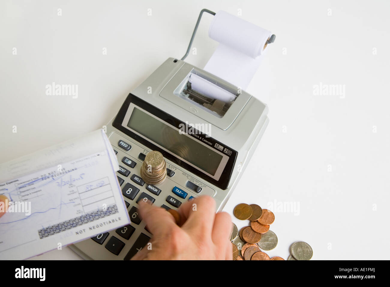 Checkbook balancing hi-res stock photography and images - Alamy