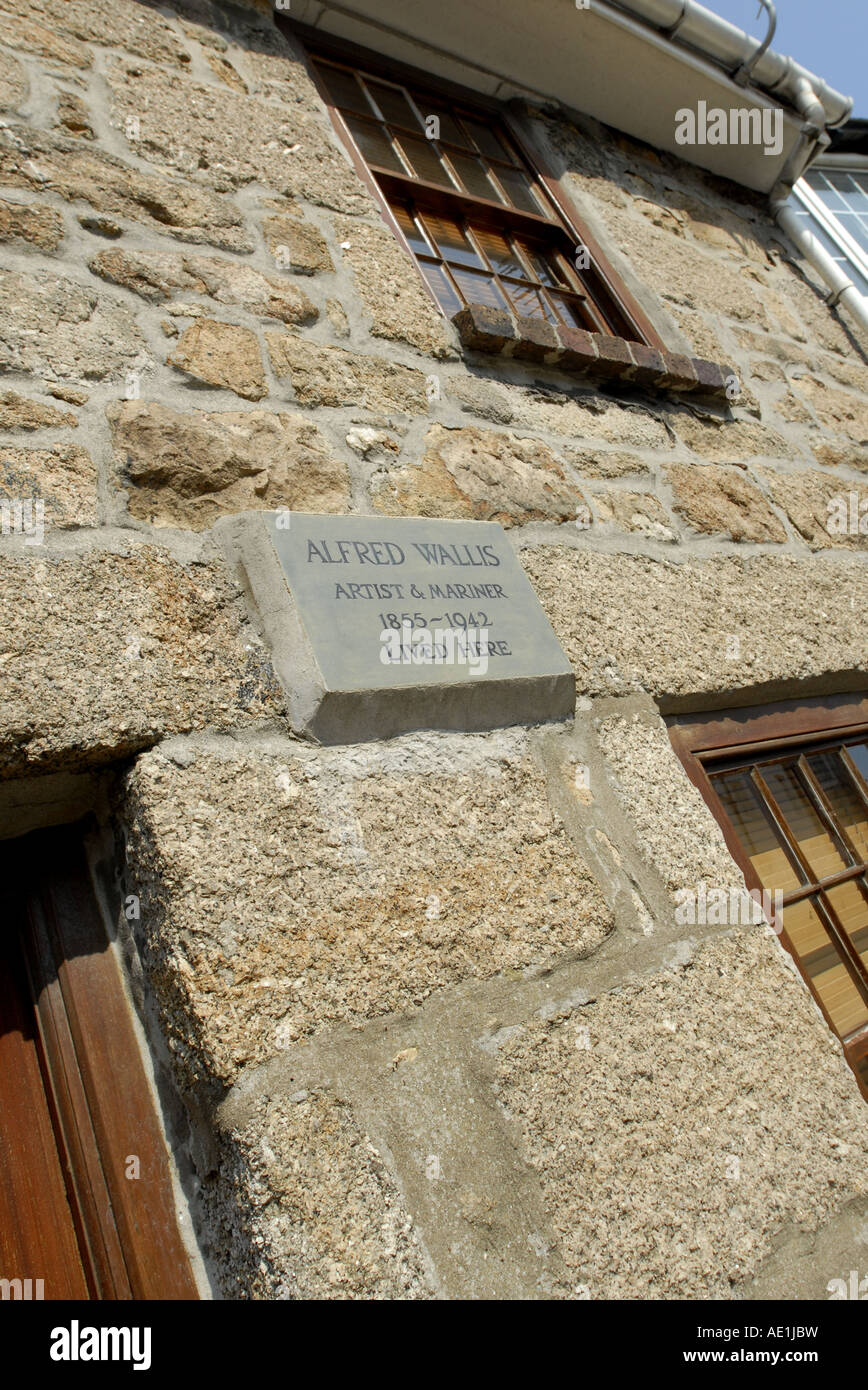 The cottage of mariner and artist, Alfred Wallis, St Ives, Cornwall Stock Photo Alamy