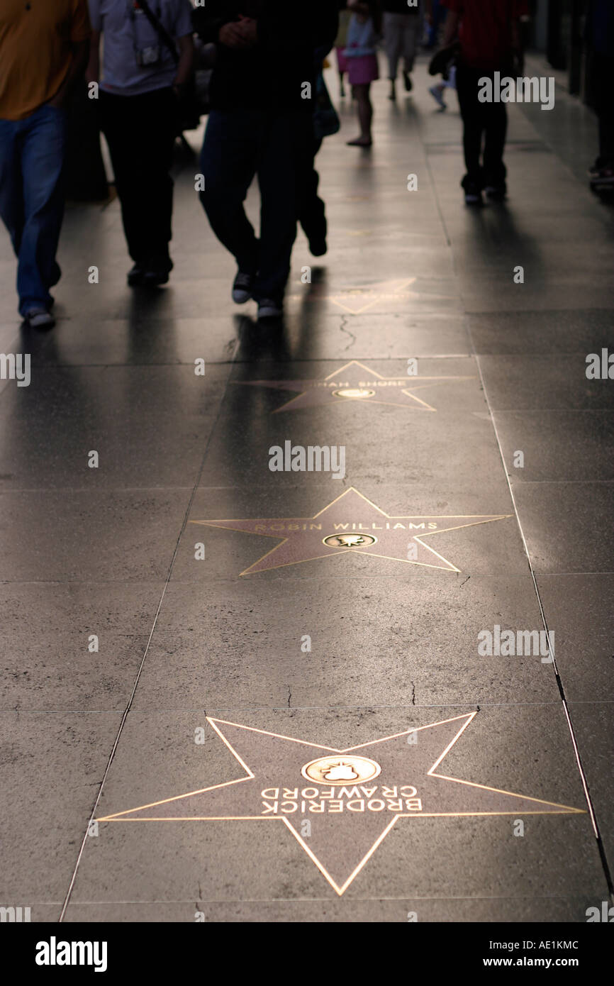 Walk of Fame Hollywood Blvd Hollywood California USA Stock Photo - Alamy