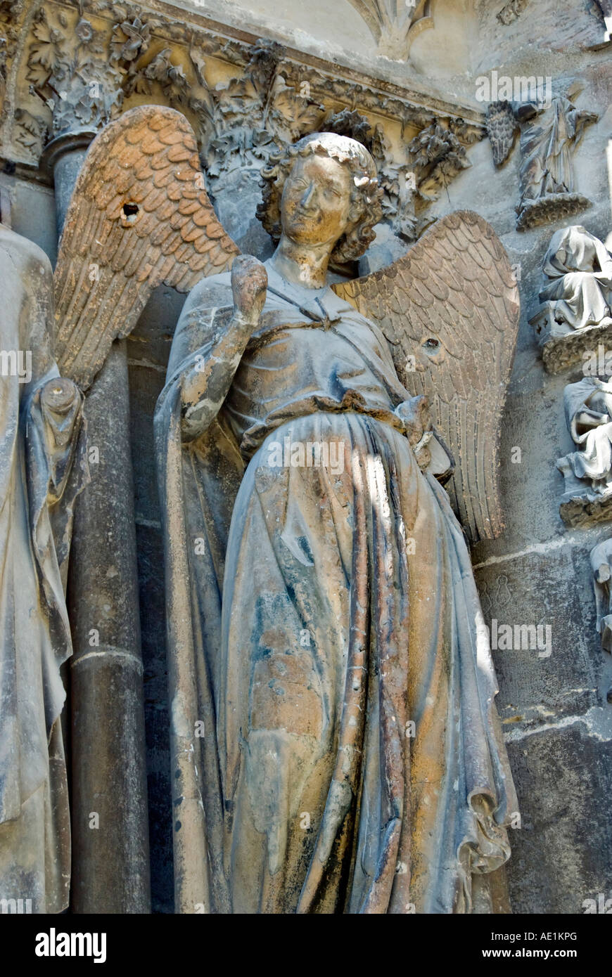 Reims France, Religious Monuments "Notre Dame Cathedral" Detail
