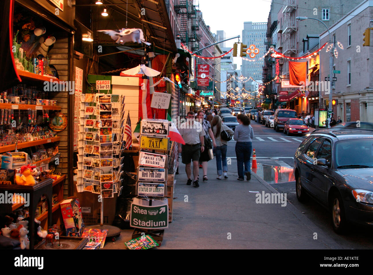New york city postcards manhattan hi-res stock photography and