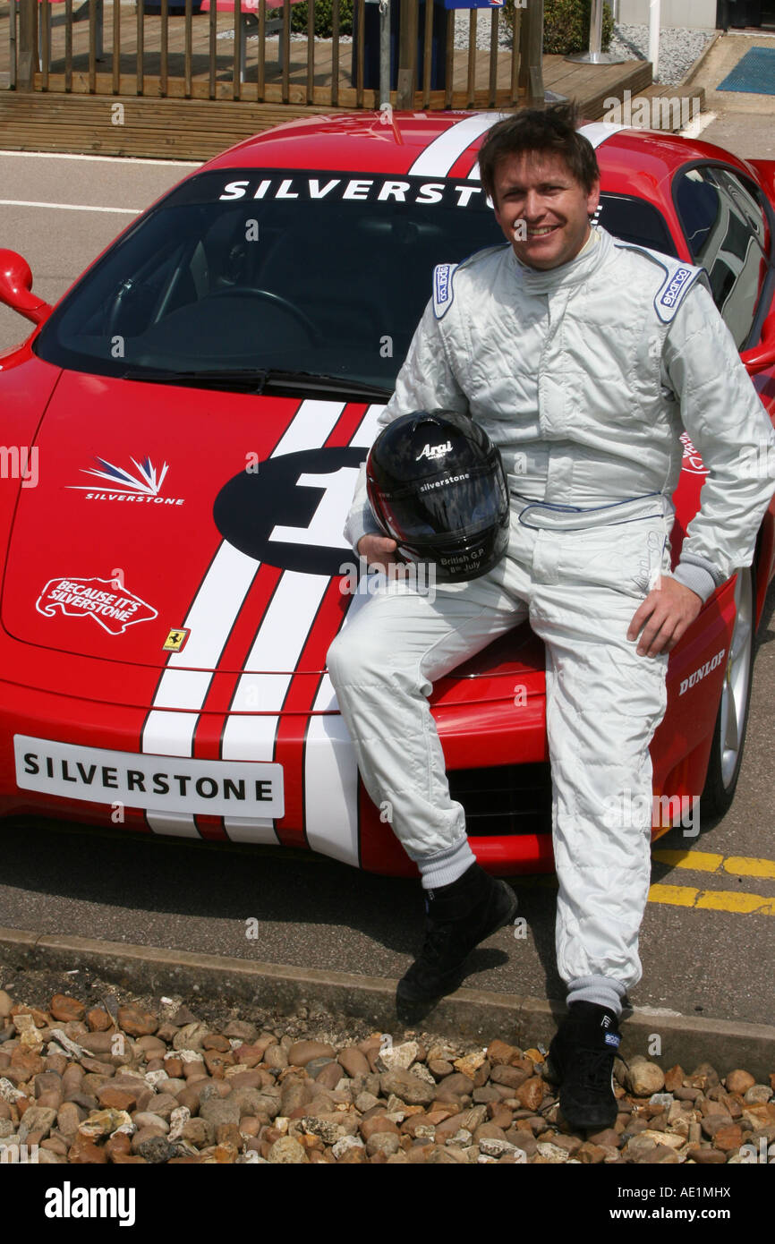 Celebrity chef James Martin with a Ferrari Stock Photo Alamy