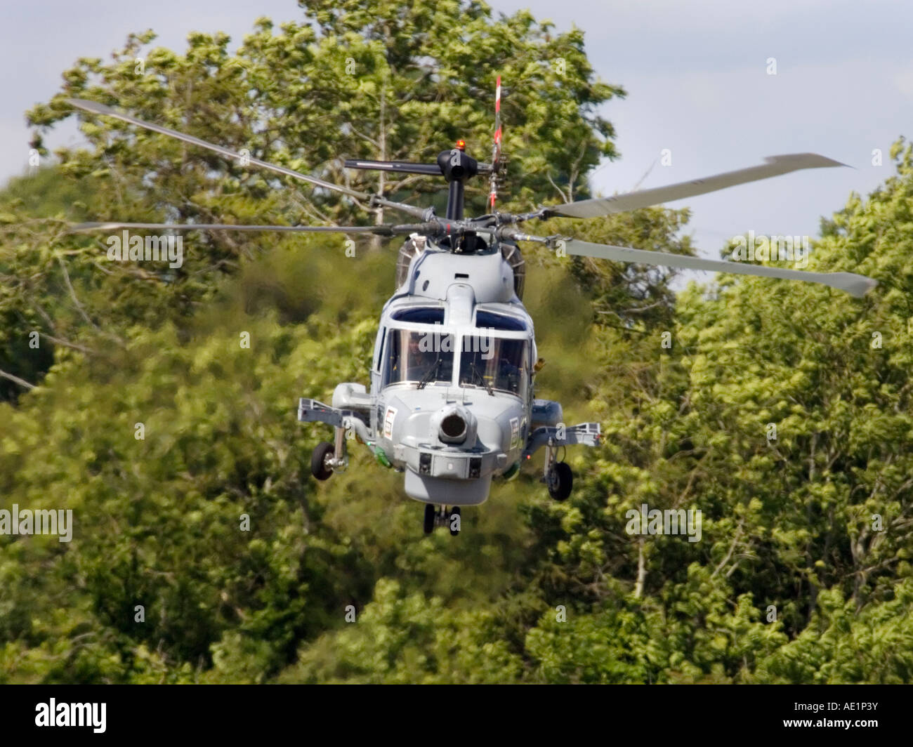 UK Army Westland WG-13 Lynx AH7 Military Helicopter Stock Photo