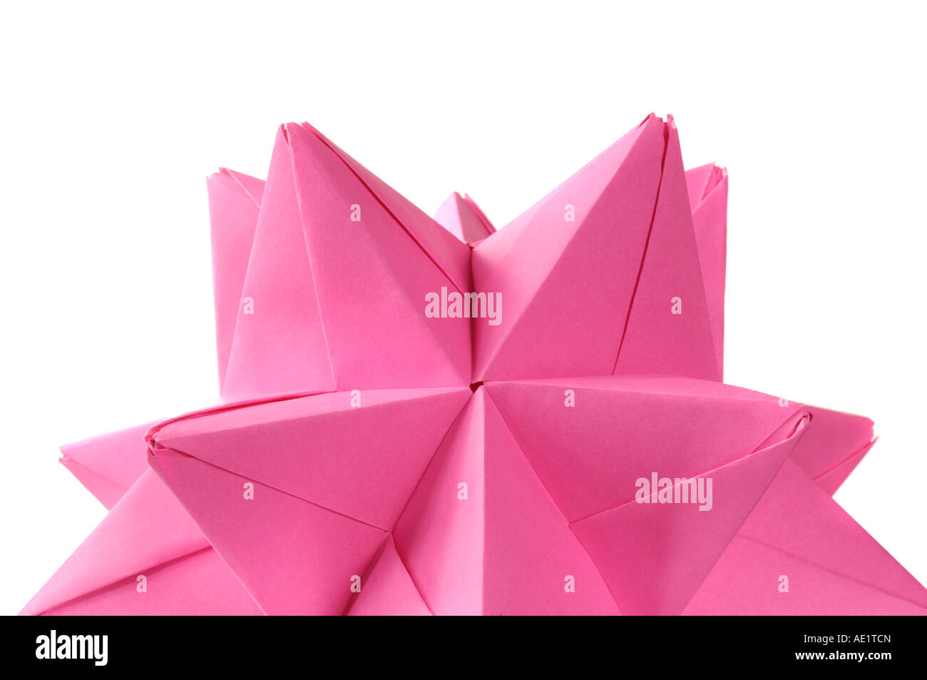 Origami abstract paper figure polyhedron decoration Stock Photo - Alamy