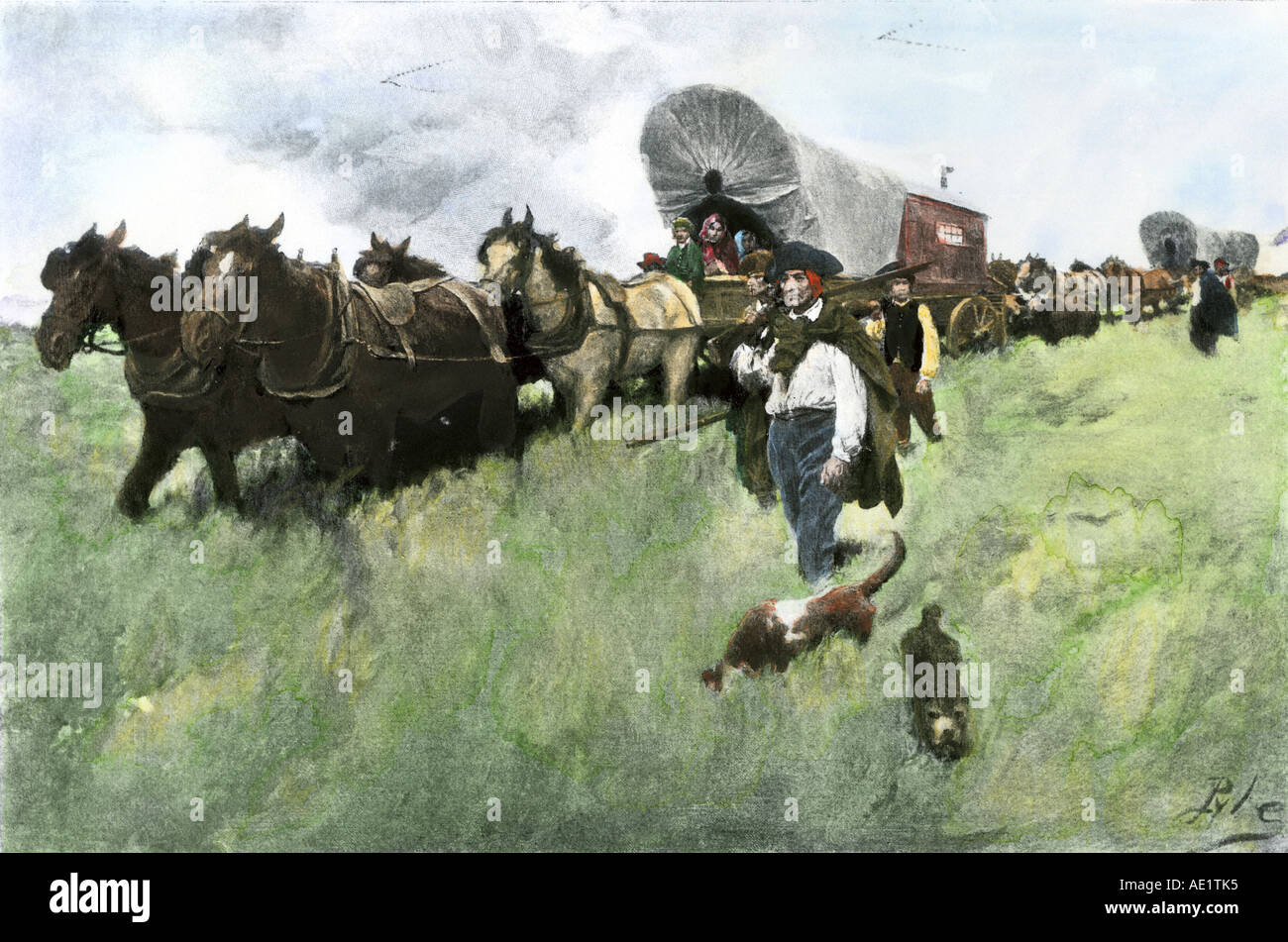 American settlers 1700s hires stock photography and images Alamy