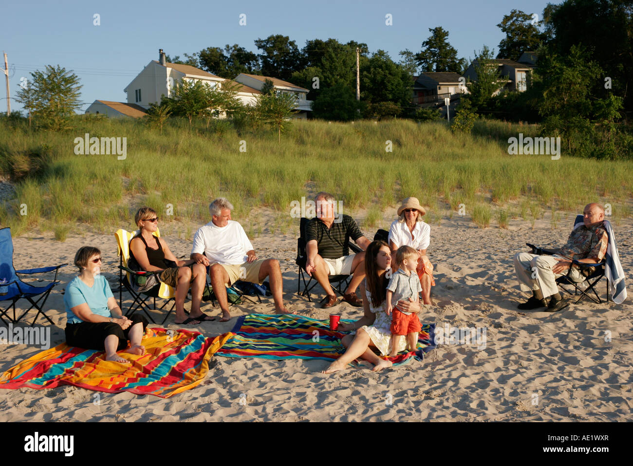 Indiana Lake Michigan Indiana Dunes State Park Beverly Shores beach Stock Photo 13540558 Alamy