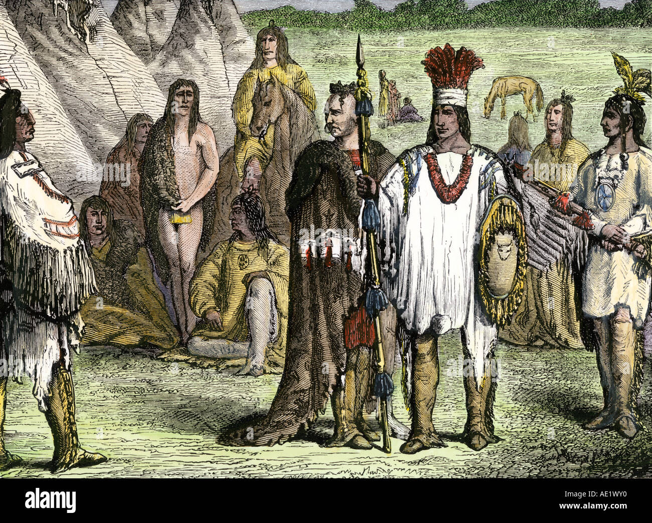 North american indian tribe hires stock photography and images Alamy