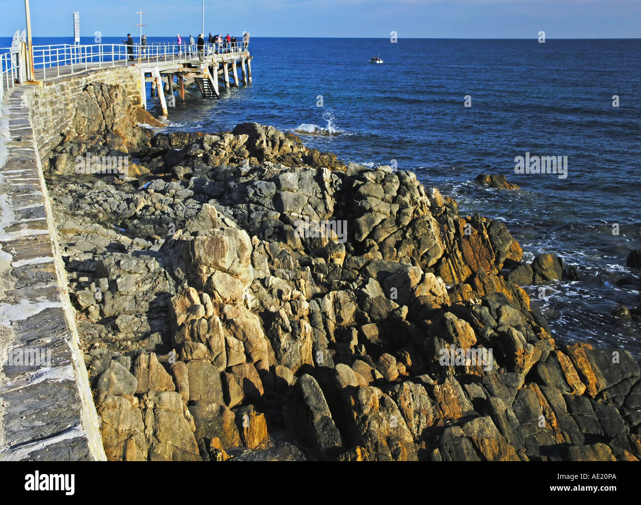 Waterproof Jetty Rocks Rocks in water jetty hi-res stock photography and images - Alamy