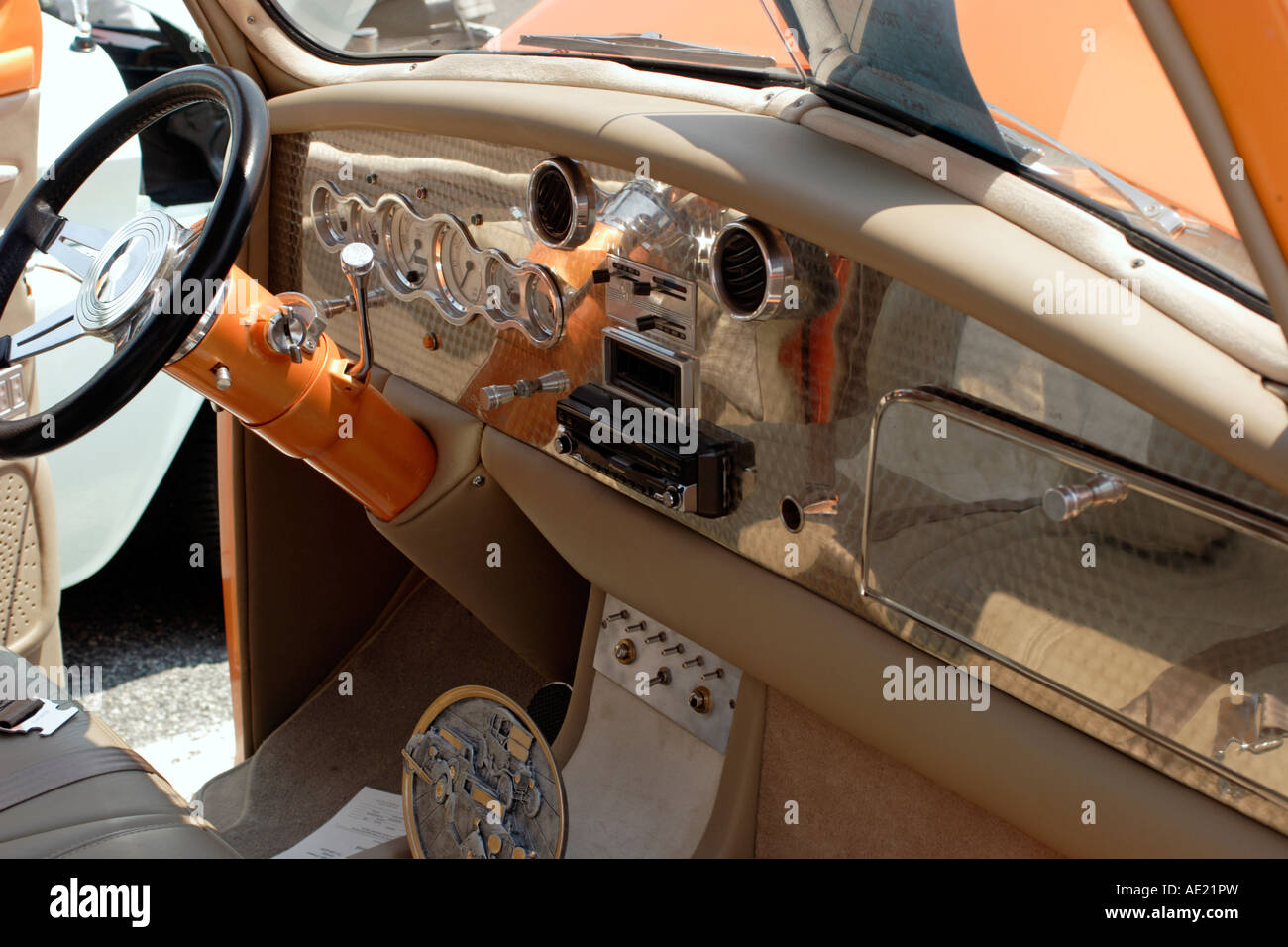 Interior of restored 1949 Studebaker Pickup truck Stock Photo Alamy