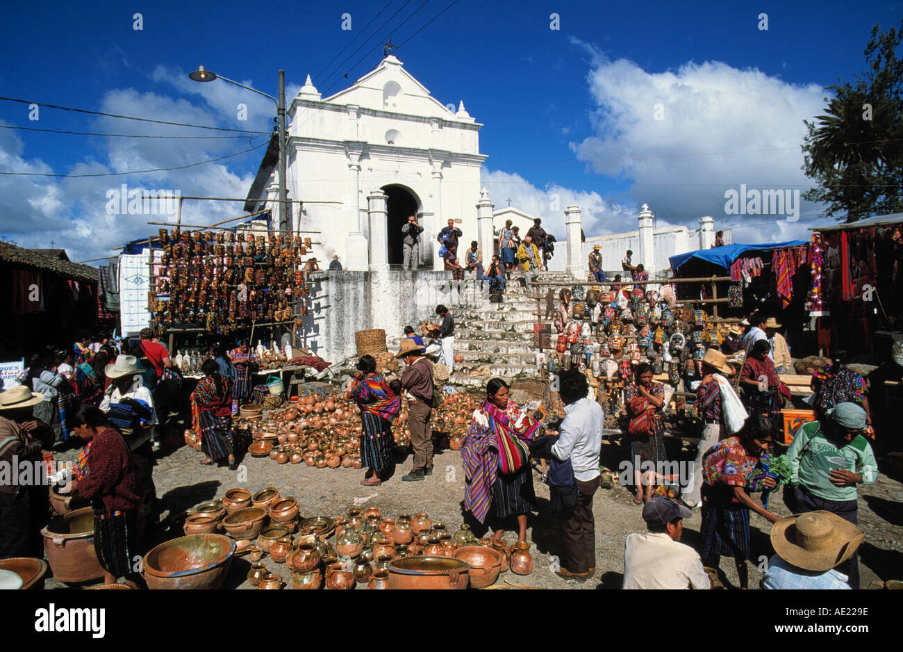 market church santo tomas town of chichicastenango guatemala Stock ...