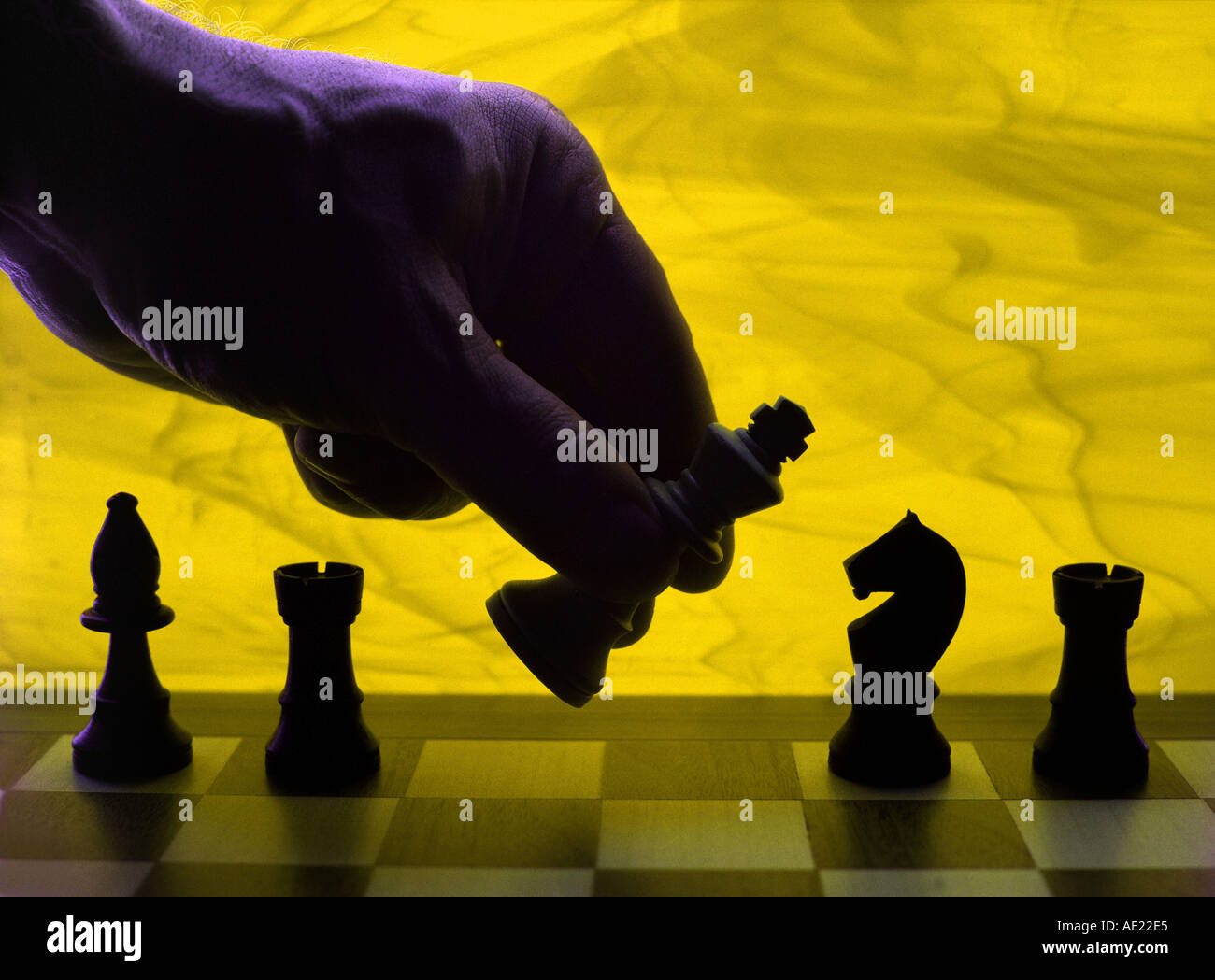 checkmate chess king Stock Photo