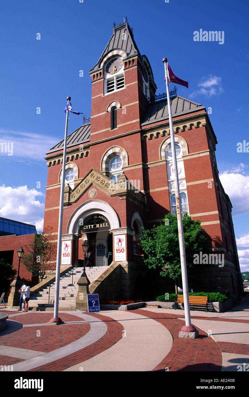 Town Hall Fredericton New Brunswick Stock Photo