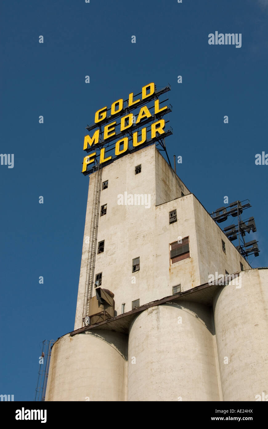Minnesota Minneapolis Mill City Museum showing flour milling history in