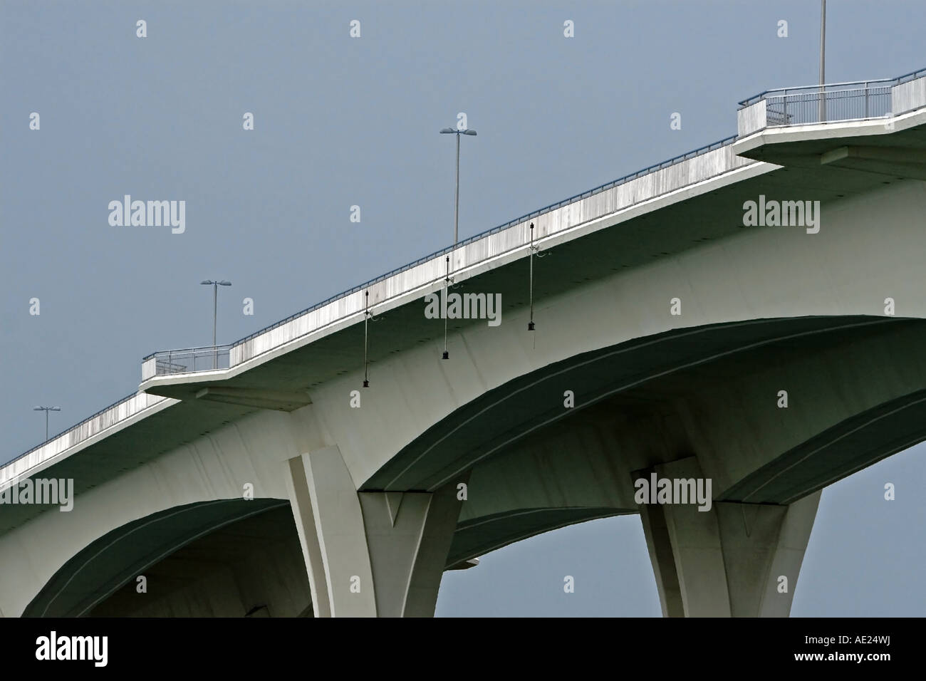 Section of the City of Clearwater Florida, Memorial Causeway Bridge from the Mainland to