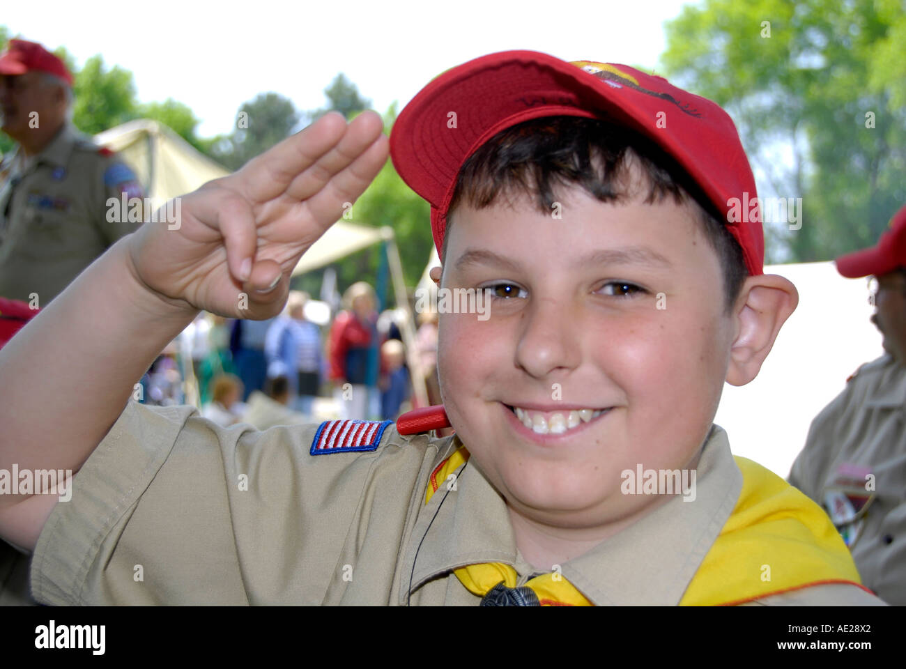 Boy scout salute uniform hires stock photography and images Alamy
