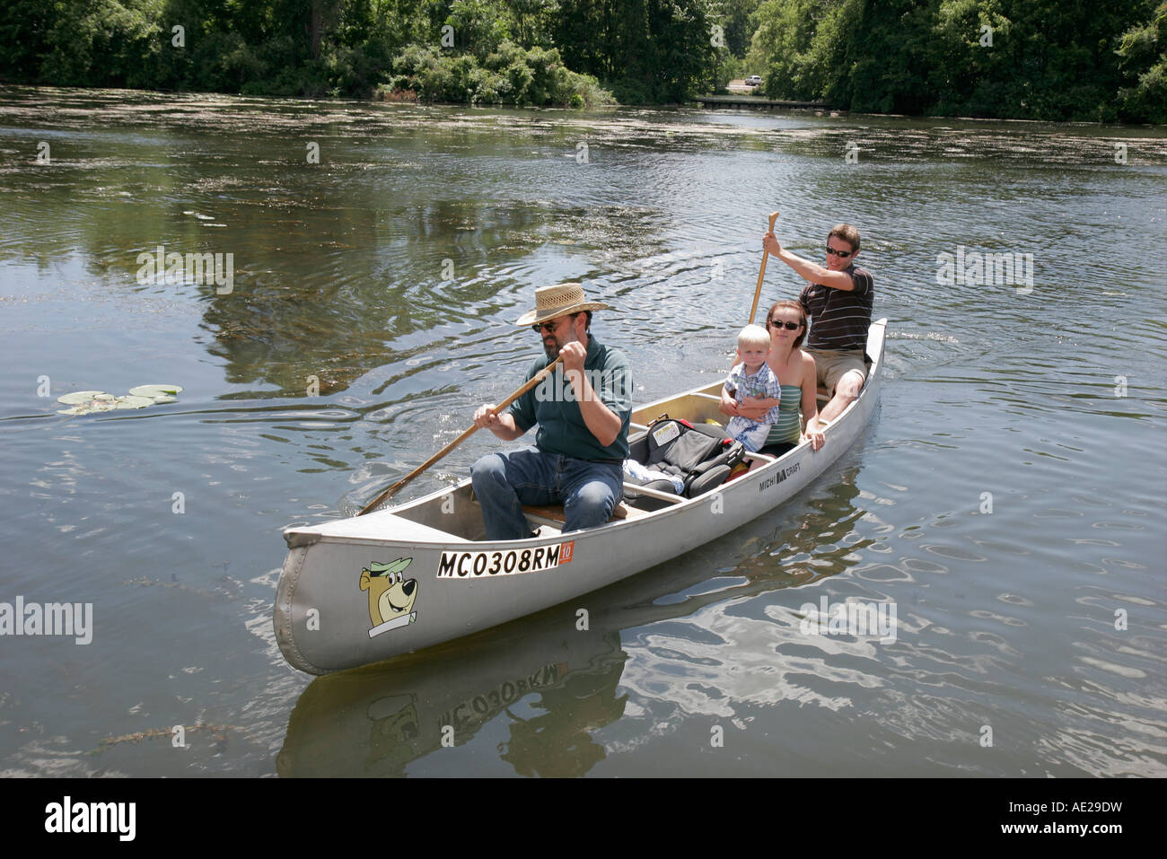 Ann Arbor Michigan,Gallup Park,Huron River,family families parent