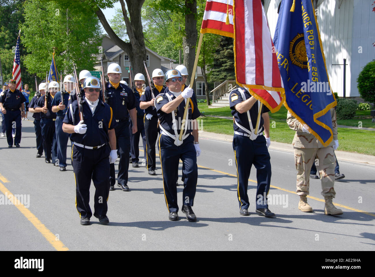 Memorial Day Parade Lexington Michigan Stock Photo Alamy