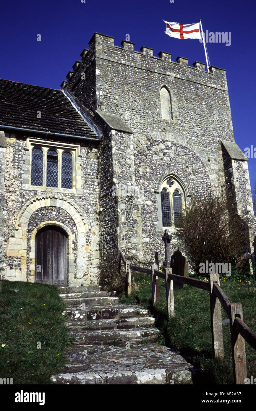 Bramber Church Sussex Stock Photo Alamy