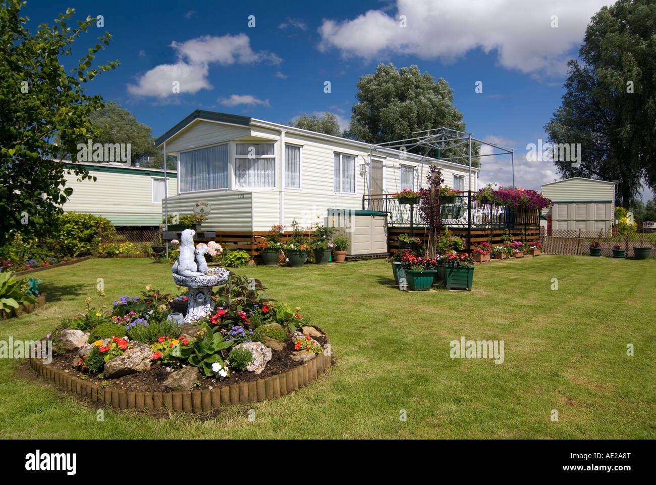 Cosgrove caravan park near the City of Milton Keynes Stock Photo Alamy