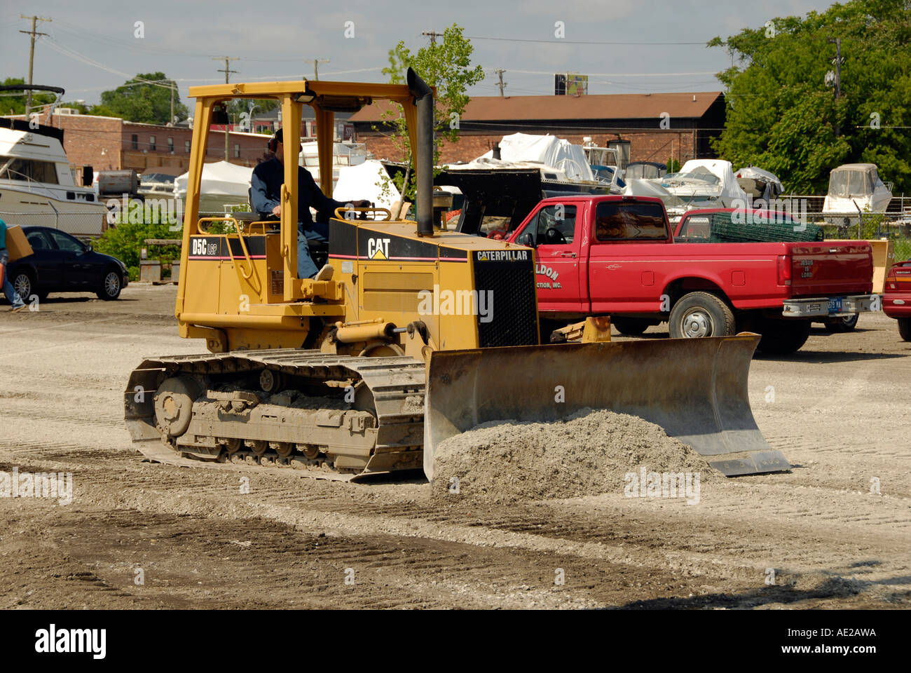 Heavy construction equipment used to clear land Stock Photo Alamy