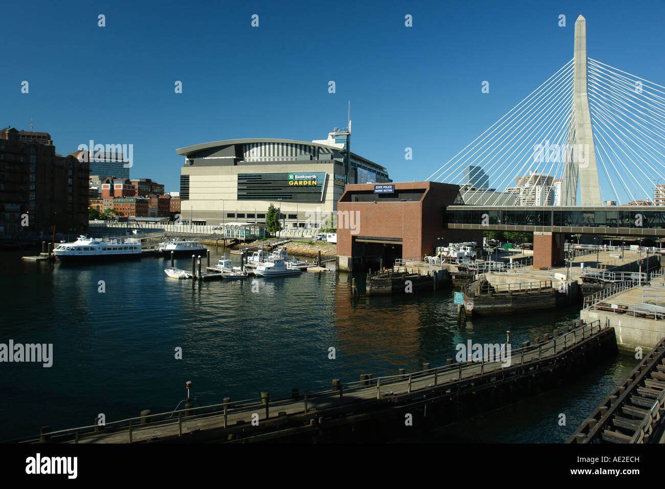 AJD59083, Boston, MA, Massachusetts, Downtown, Charles River Bridge