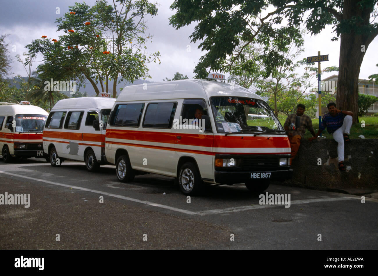 Port Of Spain Trinidad Local Transport Mini Buses Maxi Taxis in St