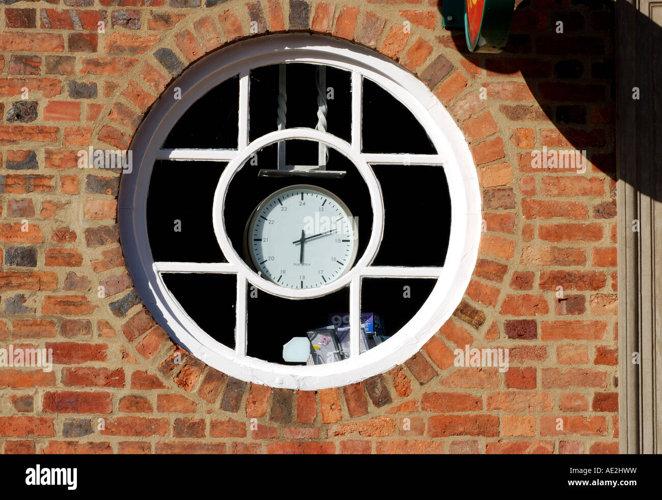 Post Office clock, Towcester, Northamptonshire, England, UK Stock Photo