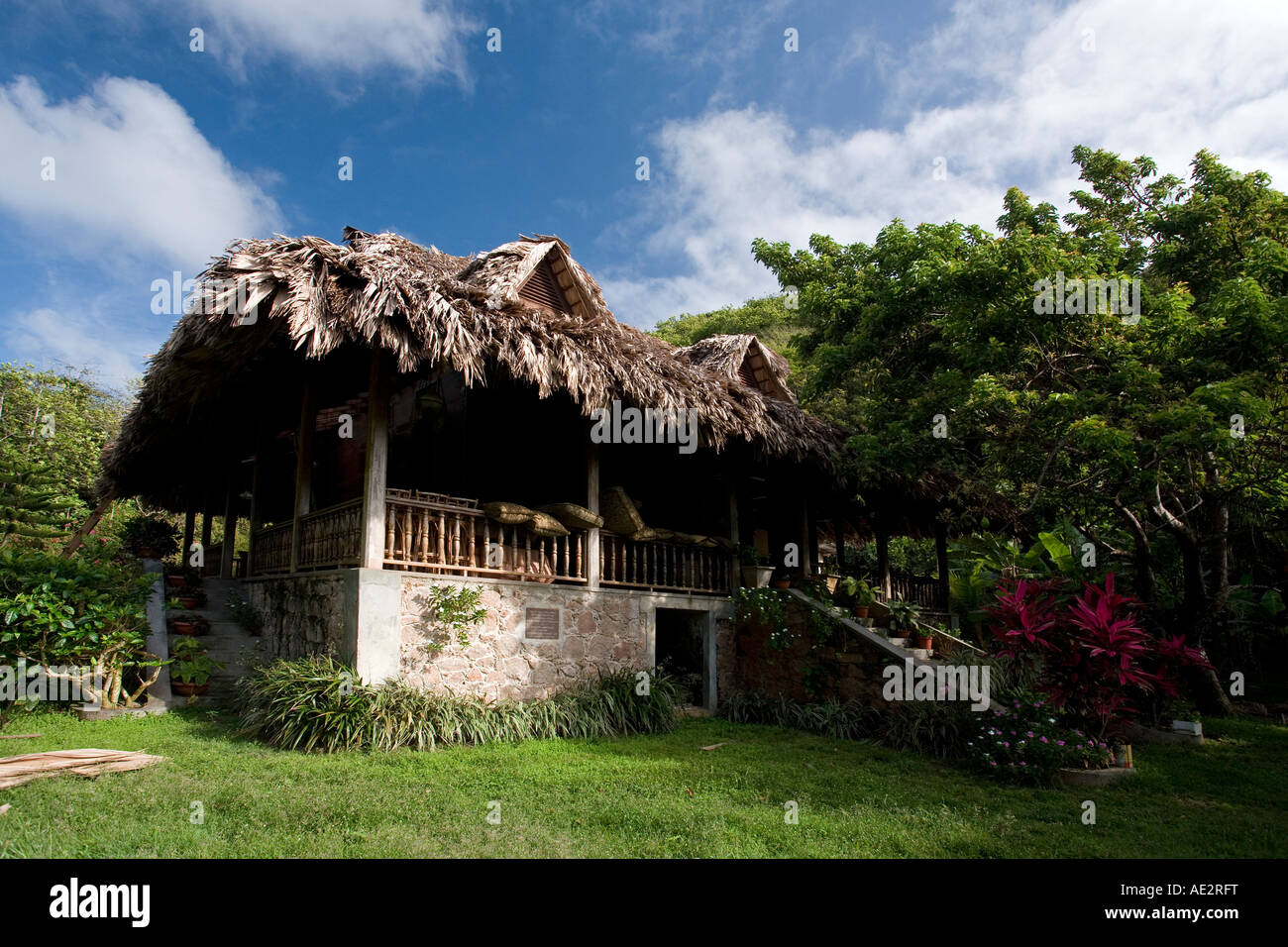 Old Creole house on the island of La Digue Seychelles Stock Photo Alamy