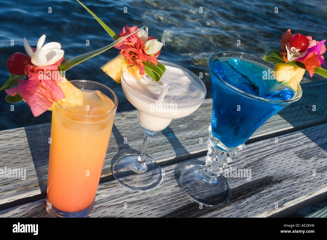 Exotic cocktail drinks Stock Photo - Alamy