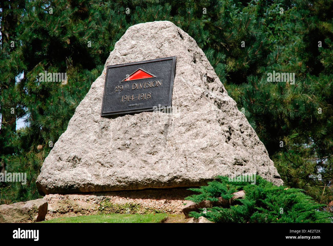 29th Division Memorial at Beaumont-Hamel Stock Photo