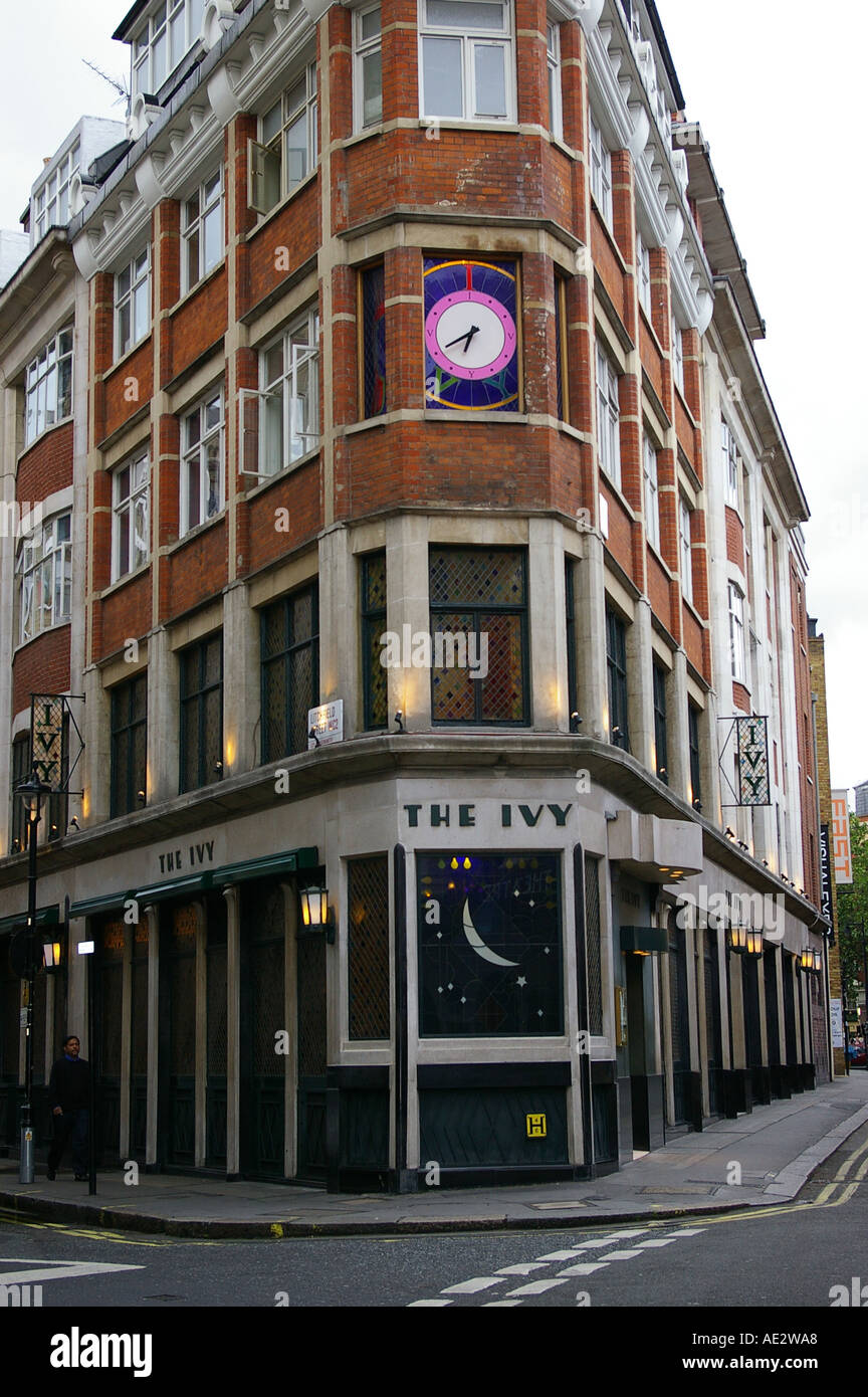 Ivy restaurant in London celebrity popular famous Stock Photo