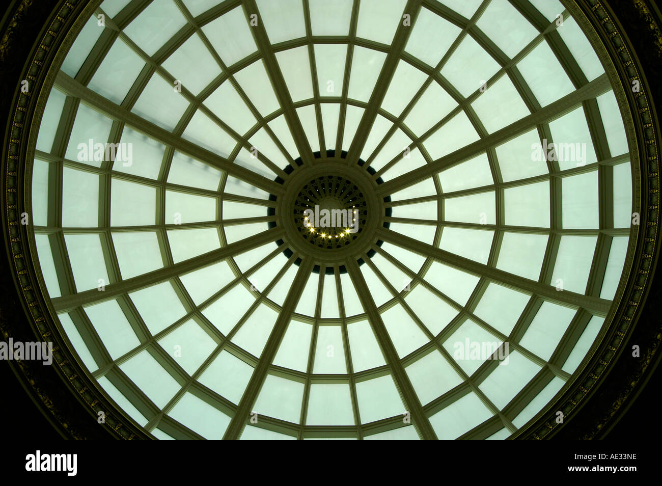Dome of National Gallery interior Stock Photo Alamy