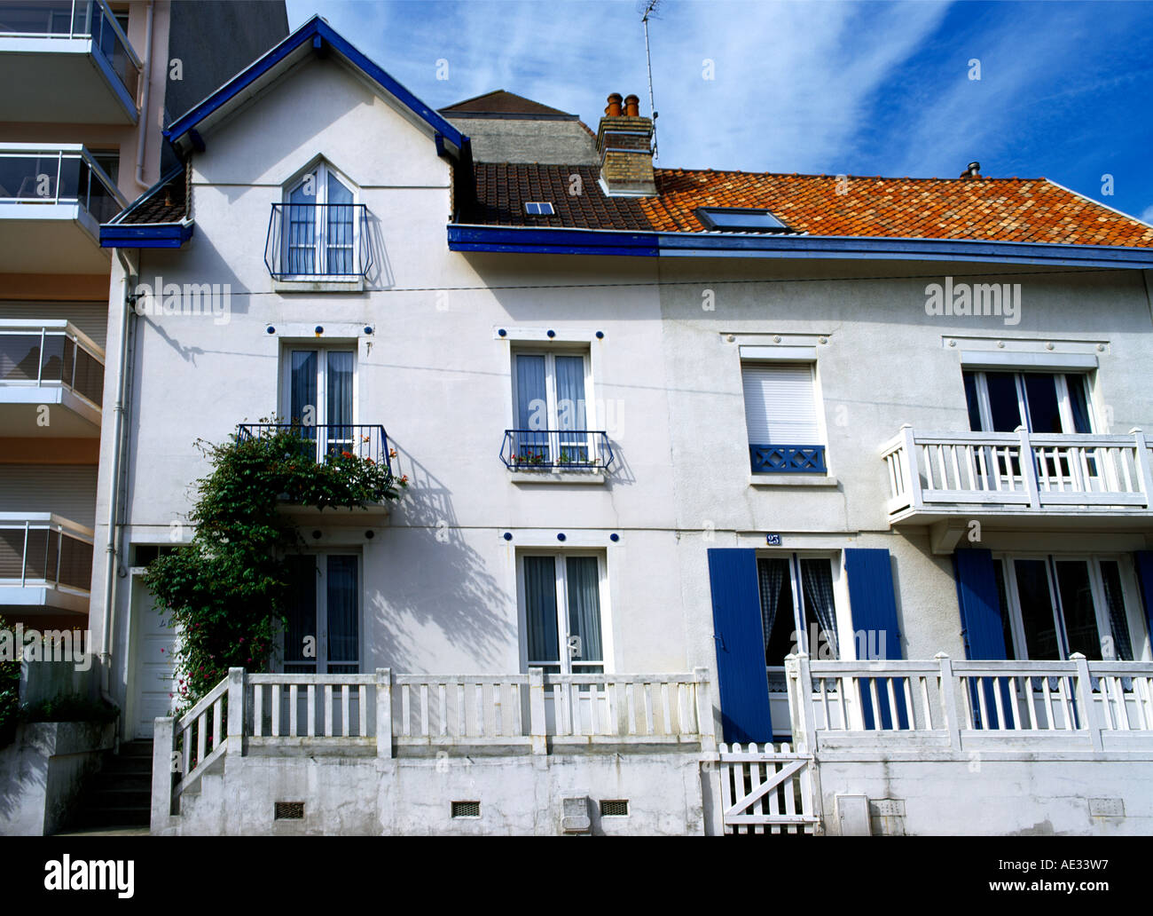 Le Touquet France Houses Stock Photo Alamy