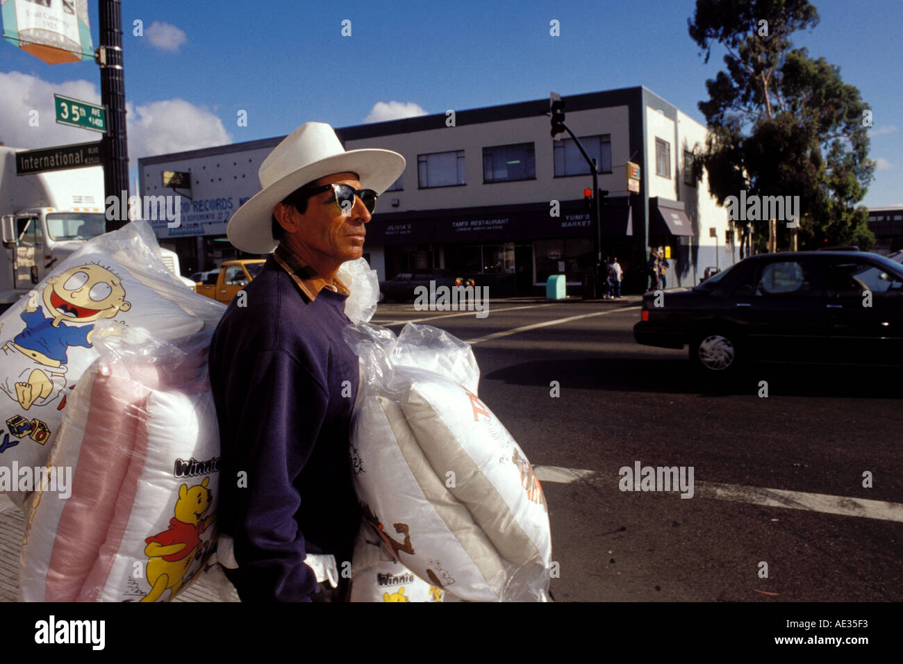 California, Oakland, Street vendor Stock Photo - Alamy