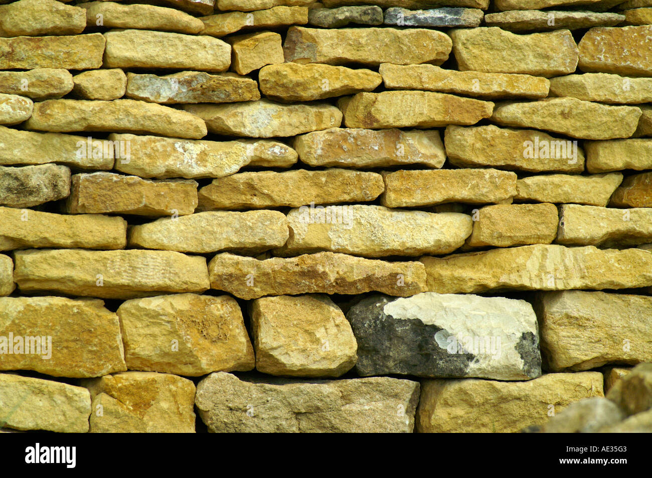 Stone wall, fence, near Broadway, Cotswolds Stock Photo - Alamy